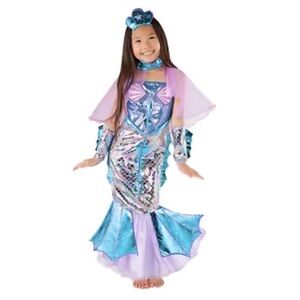 Mermaid Princess Kids Costume By PRINCESS FACTORY (5-6)